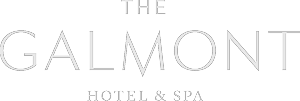 a black and gold logo